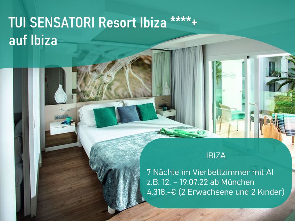 Sensatori Ibiza Angebot Ibiza Reisebüro Schrettl in Reutte